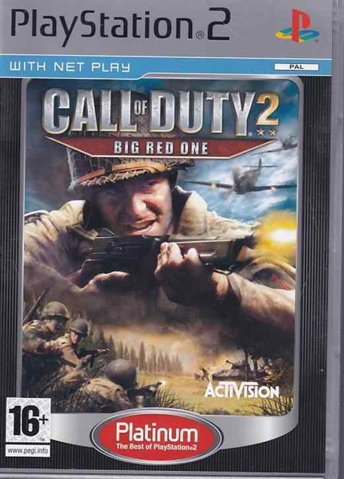 Call of Duty 2 Big Red One Platinum - PS2 (B Grade) (Genbrug)